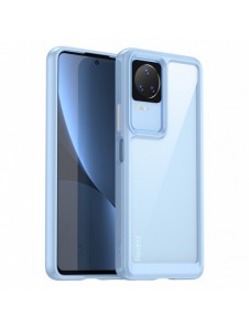 Outer Space Case för Xiaomi Poco F4 5G-fodral med en flexibel ram blå