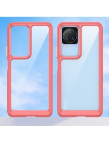 Outer Space Case Xiaomi Poco F4 5G skal med en flexibel ram röd