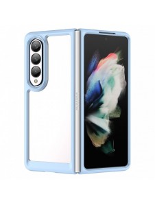 Outer Space Fodral för Samsung Galaxy Z Fold 3 skal med en flexibel ram blå