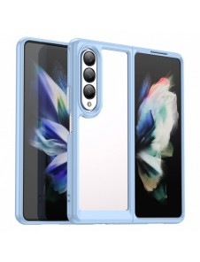 Outer Space Fodral för Samsung Galaxy Z Fold 3 skal med en flexibel ram blå