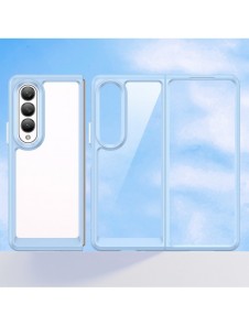 Outer Space Fodral för Samsung Galaxy Z Fold 3 skal med en flexibel ram blå