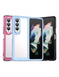 Outer Space Fodral för Samsung Galaxy Z Fold 3 skal med en flexibel ram blå