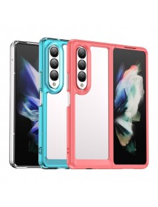 Outer Space Fodral för Samsung Galaxy Z Fold 3 skal med en flexibel ram blå