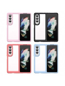 Outer Space Fodral för Samsung Galaxy Z Fold 3 skal med en flexibel ram blå