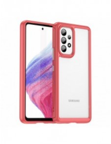 Outer Space Fodral för Samsung Galaxy A53 5G skal med en flexibel ram röd