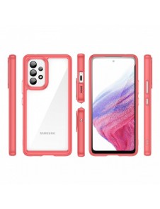 Outer Space Fodral för Samsung Galaxy A53 5G skal med en flexibel ram röd