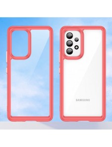 Outer Space Fodral för Samsung Galaxy A53 5G skal med en flexibel ram röd
