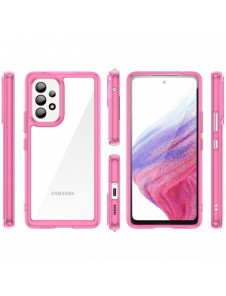 Outer Space Fodral för Samsung Galaxy A53 5G skal med en flexibel ram rosa