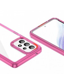 Outer Space Fodral för Samsung Galaxy A53 5G skal med en flexibel ram rosa
