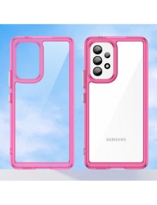 Outer Space Fodral för Samsung Galaxy A53 5G skal med en flexibel ram rosa