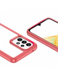 Outer Space Fodral för Samsung Galaxy A33 5G skal med en flexibel ram röd