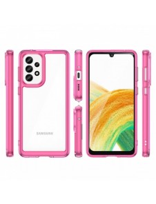 Outer Space Fodral för Samsung Galaxy A33 5G skal med en flexibel ram rosa