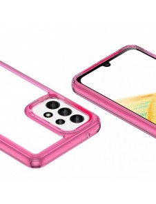 Outer Space Fodral för Samsung Galaxy A33 5G skal med en flexibel ram rosa