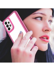 Outer Space Fodral för Samsung Galaxy A33 5G skal med en flexibel ram rosa