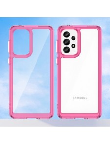 Outer Space Fodral för Samsung Galaxy A33 5G skal med en flexibel ram rosa
