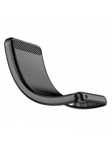 Carbon Case för Xiaomi Poco F4 5G flexibel silikon kolfodral svart