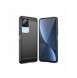 Carbon Case för Xiaomi Poco F4 5G flexibel silikon kolfodral svart