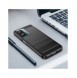 Carbon Case för Xiaomi Poco F4 5G flexibel silikon kolfodral svart