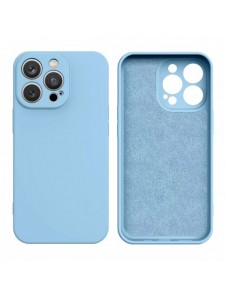 Silikonfodral iPhone 14 Plus silikonskal ljusblått
