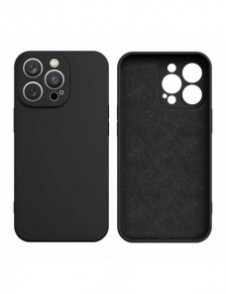 Silikonfodral till iPhone 13 Pro Max silikonskal svart