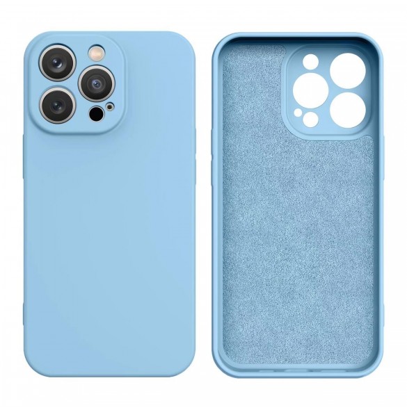 Silikonfodral till iPhone 13 Pro Max silikonskal ljuslila
