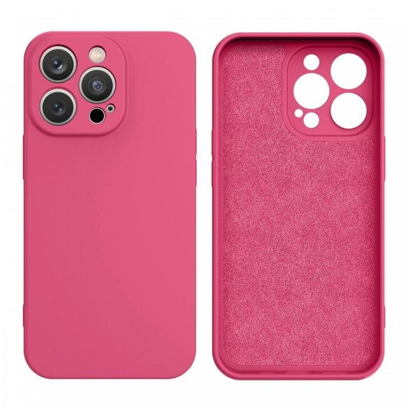 Silikonfodral för iPhone 13 Pro Max fuchsia silikonfodral