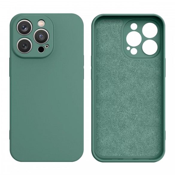 Silikonfodral till iPhone 13 Pro Max silikonskal grönt