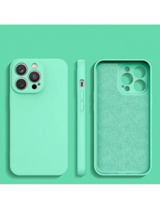Silikonfodral till iPhone 13 Pro silikonskal mintgrönt