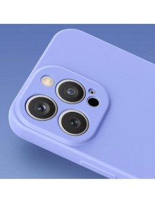 Silikonfodral till iPhone 13 Pro silikonskal ljuslila