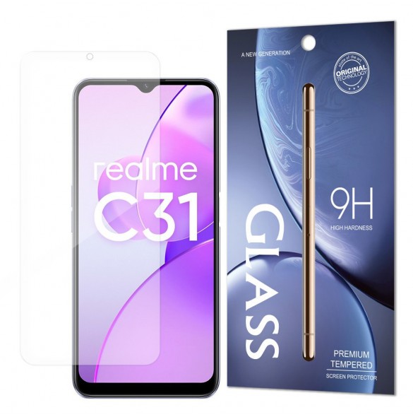 Härdat glas 9H härdat glas Realme C31 (Förpackning - Kuvert)