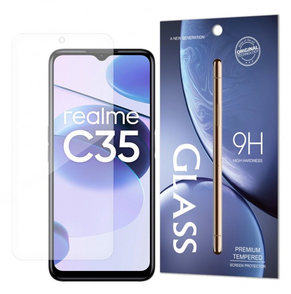 Härdat glas 9H härdat glas Realme C35 (förpackning - kuvert)