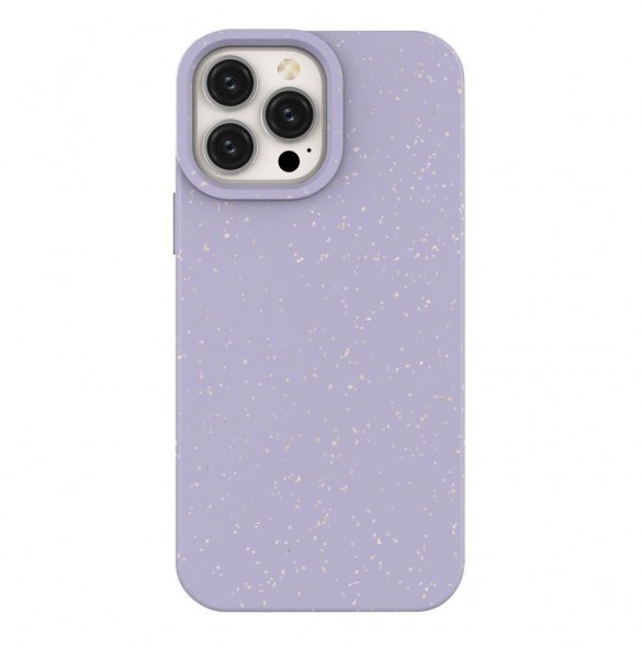 Eco Case fodral för iPhone 14 Plus silikonnedbrytbart skal lila