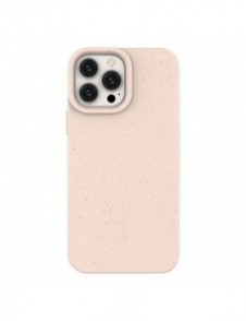 Eco Case fodral för iPhone 14 Plus silikonnedbrytbart skal rosa