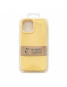 Eco Case fodral till iPhone 14 Plus silikonnedbrytbart skal gult