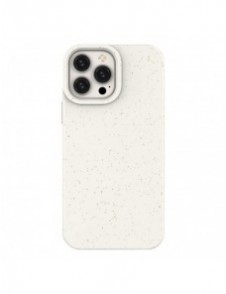 Eco Case fodral till iPhone 14 Plus silikonnedbrytbart skal vitt