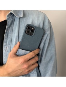 Eco Case fodral till iPhone 14 Pro silikonnedbrytbart skal svart