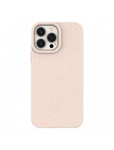 Eco Case fodral för iPhone 14 Pro silikonnedbrytbart skal rosa