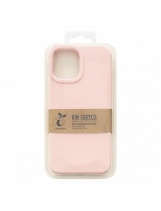 Eco Case fodral för iPhone 14 Pro silikonnedbrytbart skal rosa