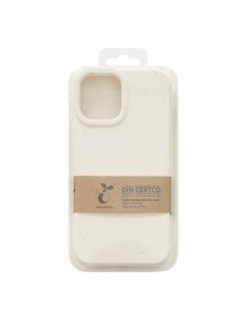 Eco Case fodral till iPhone 14 Pro silikonnedbrytbart skal vitt