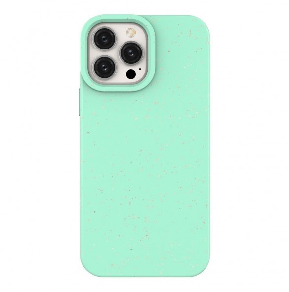 Eco Case fodral för iPhone 14 Pro Max silikonnedbrytbart skal mintgrönt