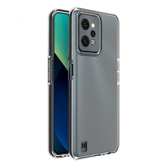 Spring Case fodral för Realme C31 silikonöverdrag med ram svart