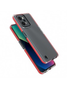 Spring Case för Realme C31 silikonfodral med en ram ljusrosa
