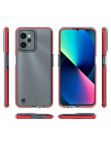 Spring Case för Realme C31 silikonöverdrag med ram ljusblå