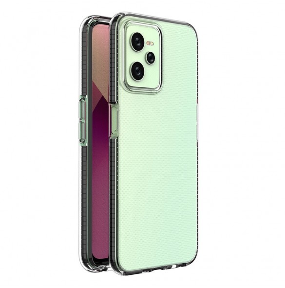 Spring Case fodral för Realme C35 silikonöverdrag med ram svart