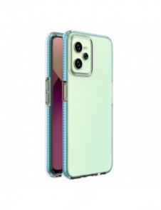 Spring Case för Realme C35 silikonöverdrag med ram ljusblå