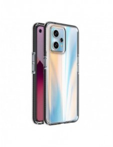 Spring Case för Realme 9 Pro+ / Realme 9 silikonskydd med ram svart