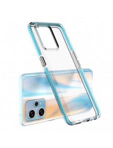 Spring Case för Realme 9 Pro+ / Realme 9 silikonskydd med ram svart
