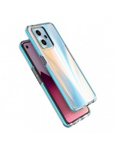 Spring Case för Realme 9 Pro+ / Realme 9 silikonöverdrag med ram ljusrosa