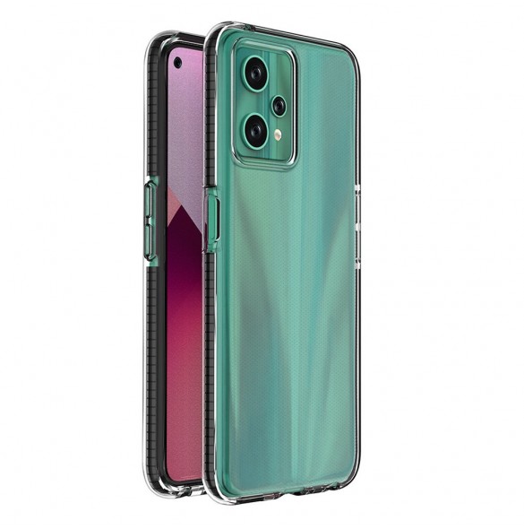Spring Case fodral för Realme 9 Pro silikonskydd med ram svart