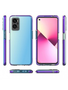 Spring Case Cover för Realme 9i, Oppo A36 / A76 / A96 Silikonskydd med ram Ljusblå